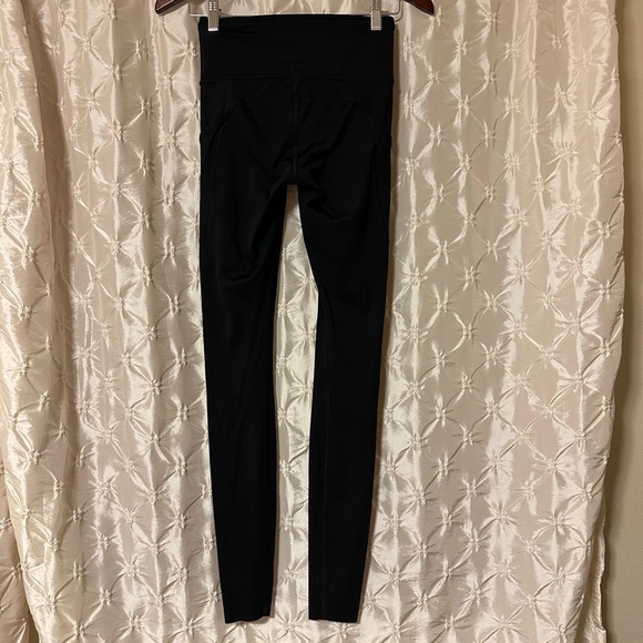 Lululemon Black Fast & Free 7/8 Tight II Nulux Athletic Leggings Non Reflective - Picture 4 of 12